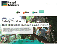 Tablet Screenshot of nomadadventure.com